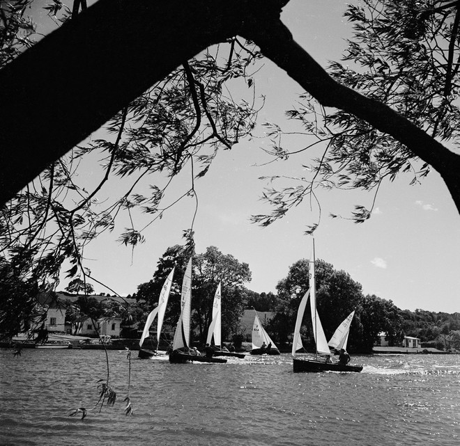 Circa 1959, Bourne End Week, Upper Thames Sailing Club, 14ft dinghy, International 14 class  © Eileen Ramsay / PPL http://www.pplmedia.com